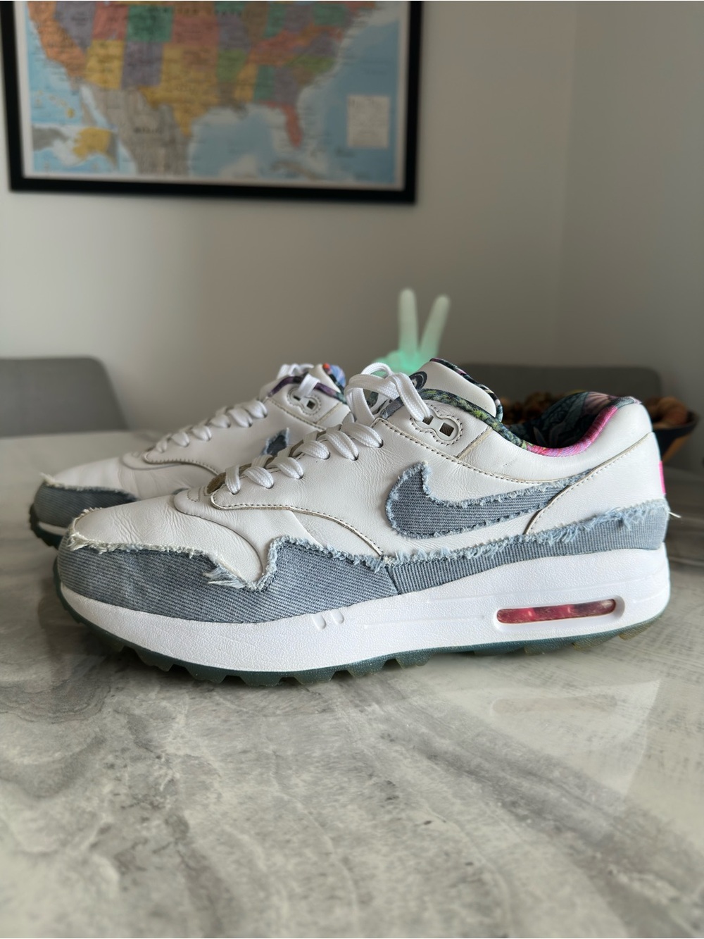 Nike Air Max 1 Golf No Denim Allowed NRG White Denim Sneakers
